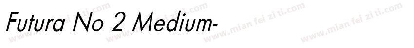 Futura No 2 Medium字体转换